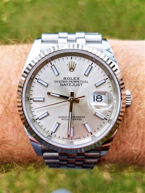 rolex datejust 36mm steel